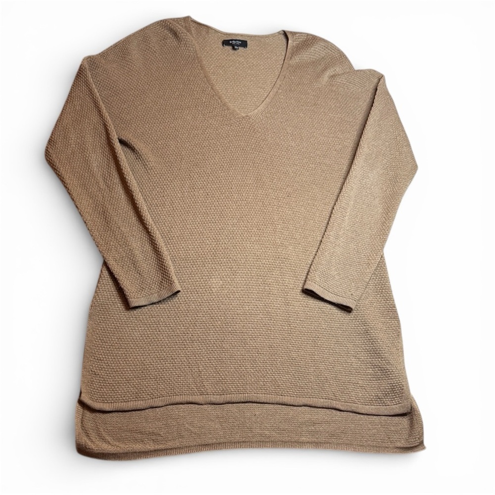 Babaton V-Neck Sweater in Warm Brown